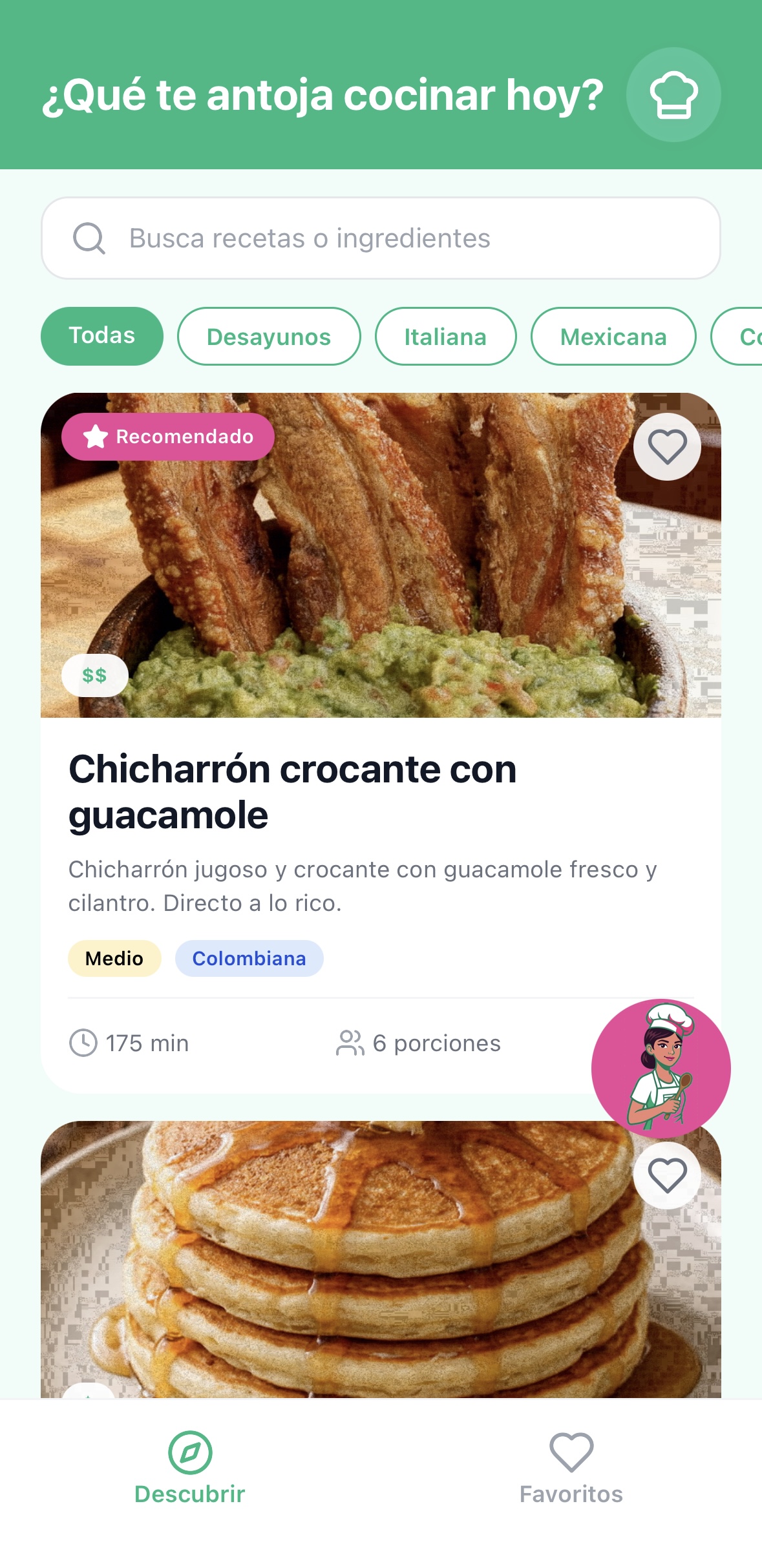 La Mia Cucina app screenshot